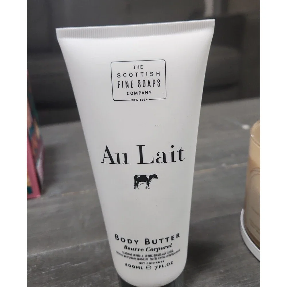 Scottish Fine Soaps Au Lait Body Butter Sensitive Formula  - 7 Fl Oz - Sealed